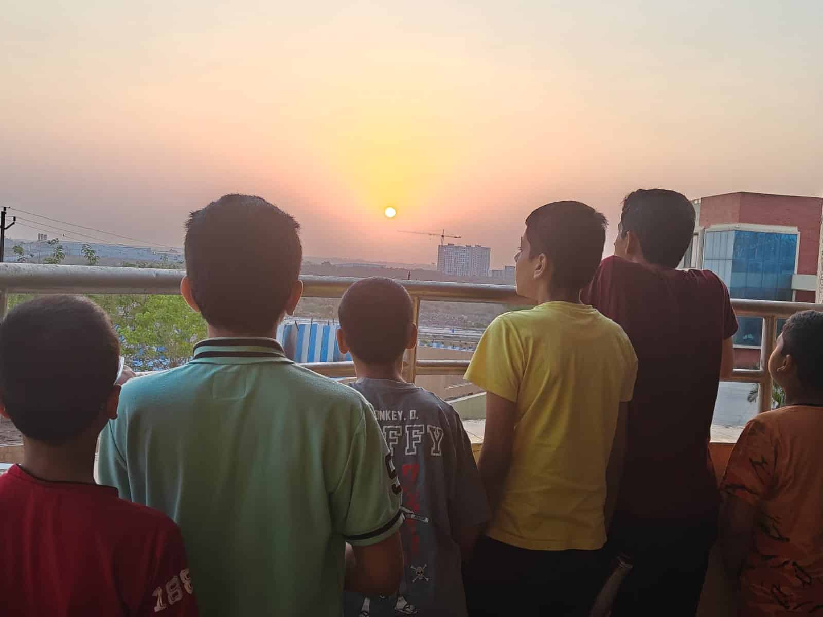 sunrise before Yoga session - Kaveri Summer Talent Camp April 2026
